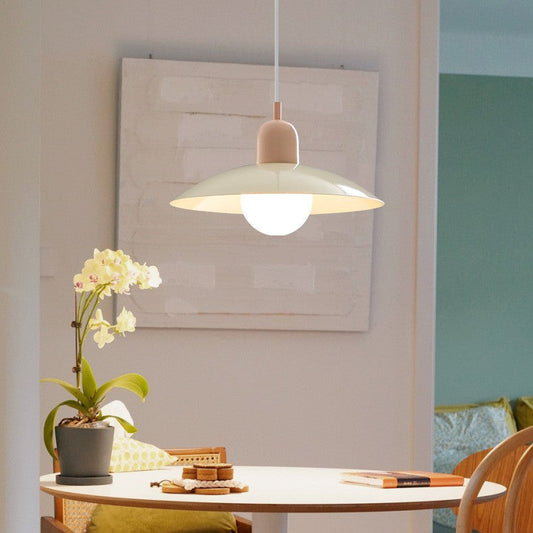 Nordic Minimalist Pendant Light – Bauhaus Iron Design with Adjustable Height for Kitchen and Dining Spaces 2
