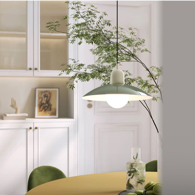 Nordic Minimalist Pendant Light – Bauhaus Iron Design with Adjustable Height for Kitchen and Dining Spaces 6