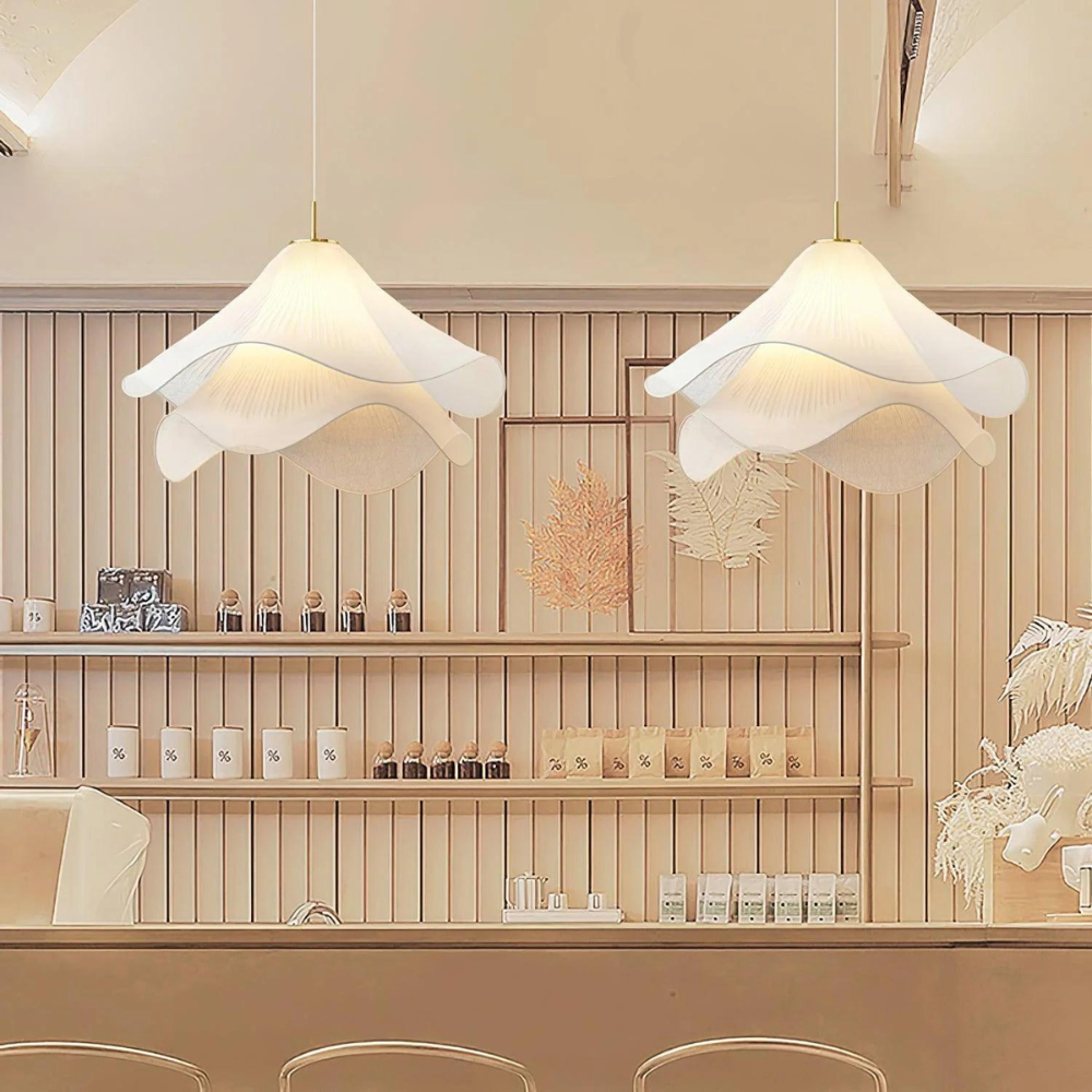 Japandi Pendant Light – Adjustable Height Ceiling Light Fixture with Soft Ambient Lighting for Modern Kitchen and Dining Spaces 2