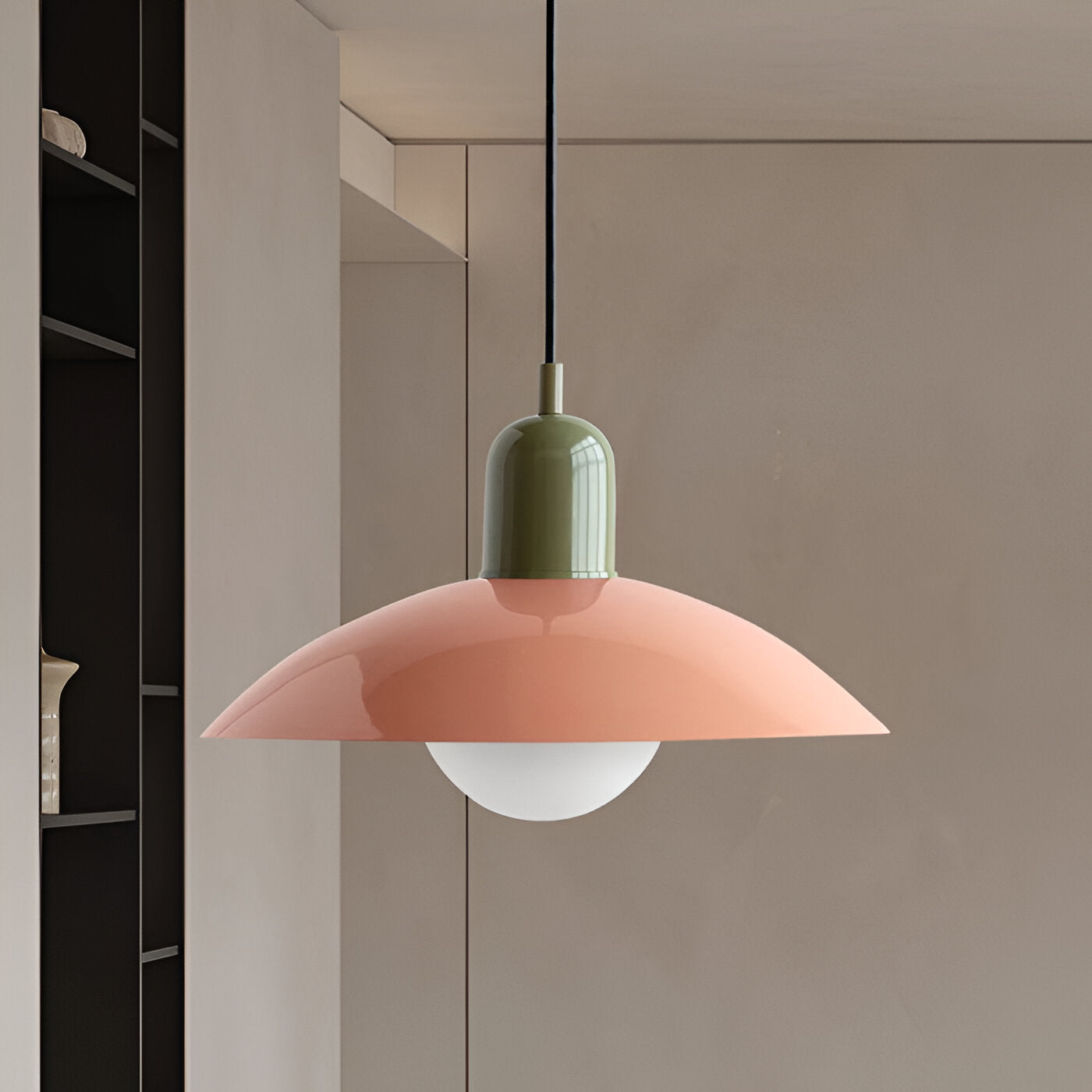 Nordic Minimalist Pendant Light – Bauhaus Iron Design with Adjustable Height for Kitchen and Dining Spaces 7