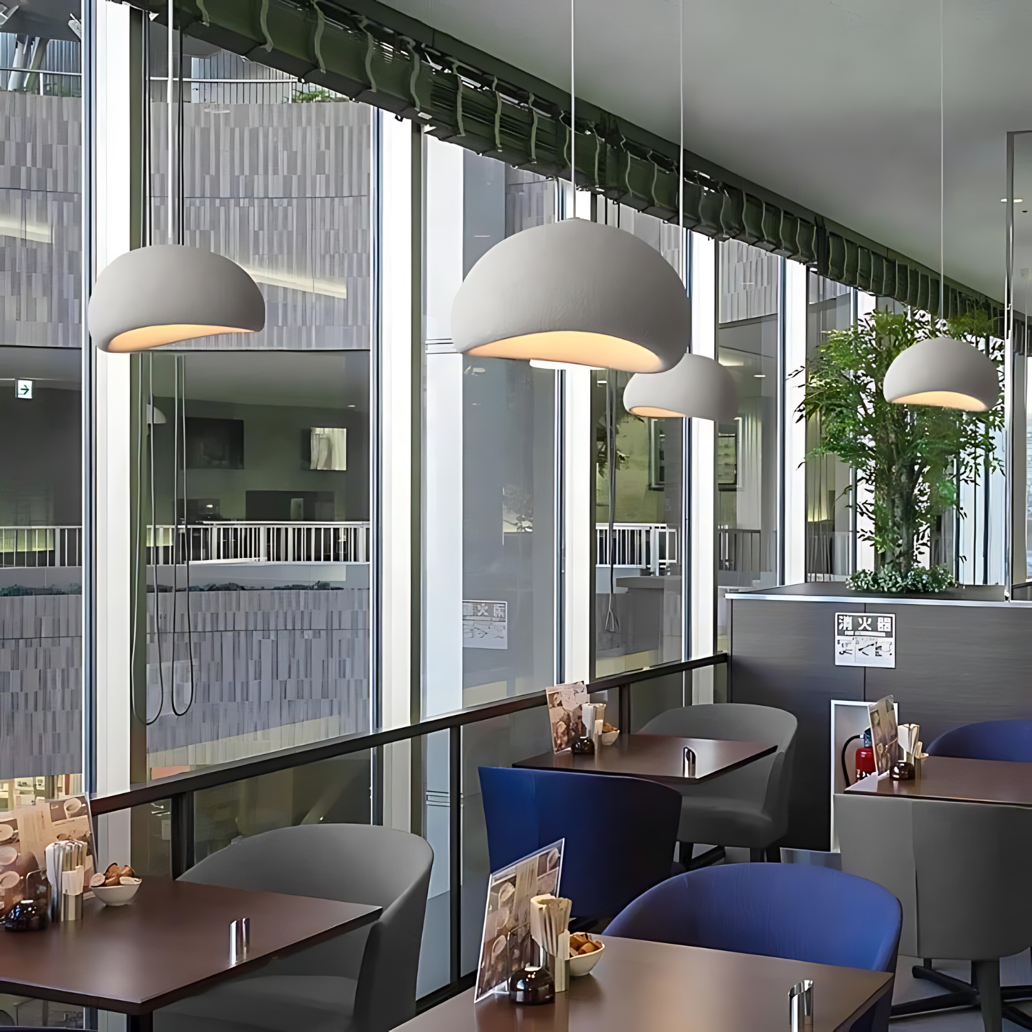 Nordic Wabi Sabi Pendant Light – Minimalist Fiberglass Hanging Light with Adjustable Height for Kitchen and Dining Spaces 4